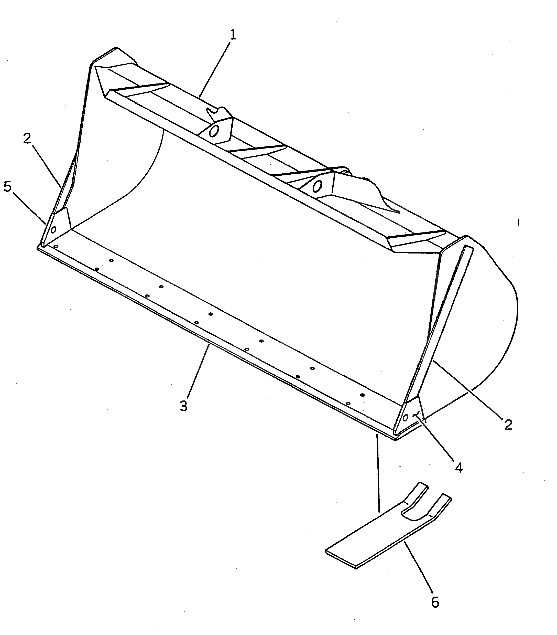 Схема запчастей Komatsu WA100-1 - SUPER ВЫСОК. ПОДЪЕМ КОВШ¤ .8M РАБОЧЕЕ ОБОРУДОВАНИЕ