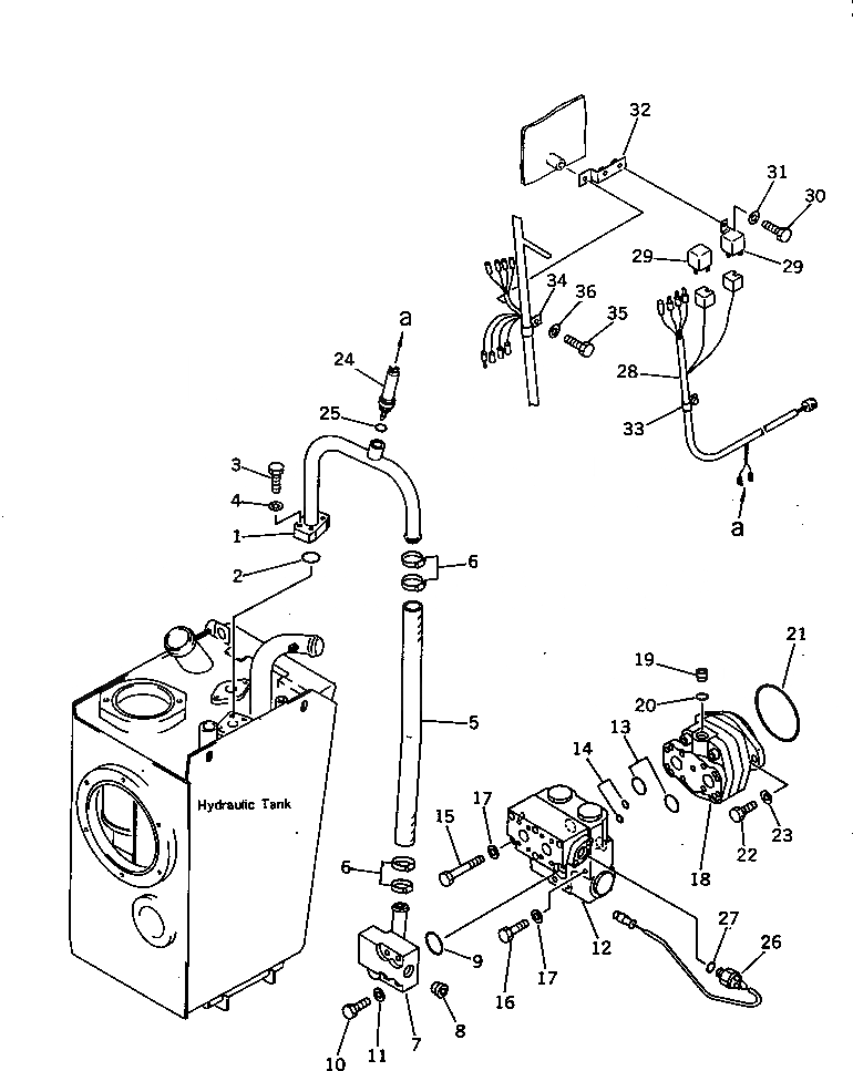 Схема запчастей Komatsu WA100-1 - ЭКСТРЕНН. РУЛЕВ. УПРАВЛЕНИЕ (/) (ABE СПЕЦ-Я.)(№-9999) СПЕЦ. APPLICATION ЧАСТИ