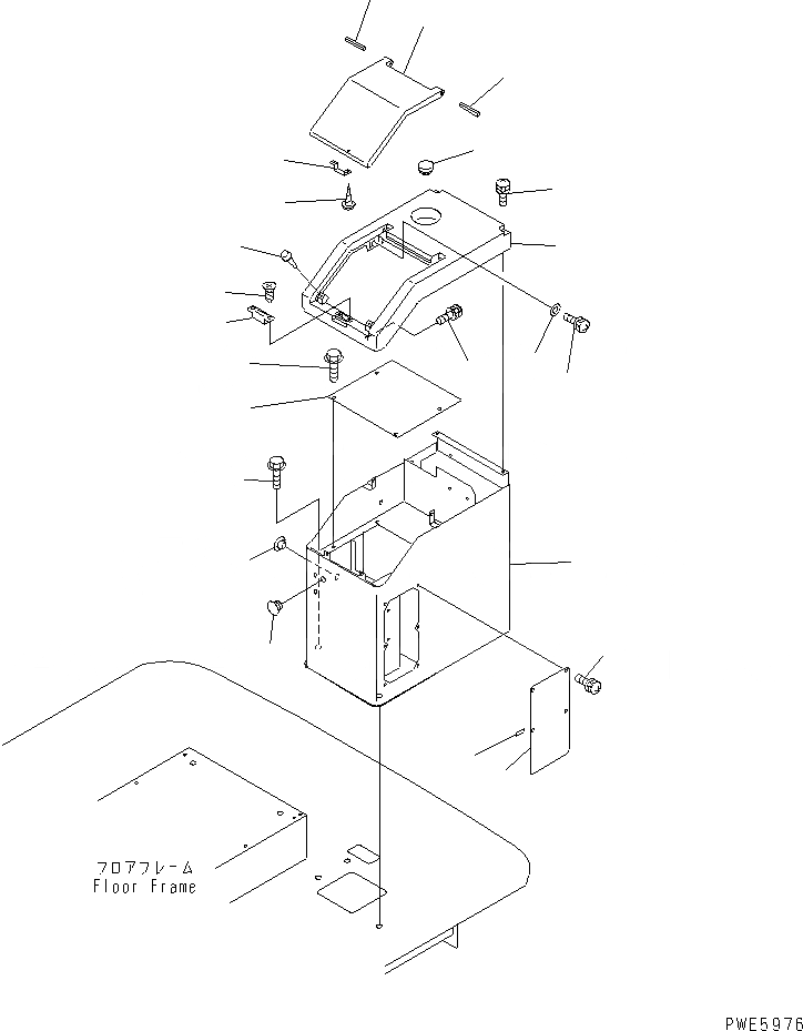 Схема запчастей Komatsu WA100-3-HW - ЛЕВ. КОНСОЛЬН. БЛОК (/) (КАБЕЛЬ УПРАВЛ-Е ТИП) КАБИНА ОПЕРАТОРА И СИСТЕМА УПРАВЛЕНИЯ