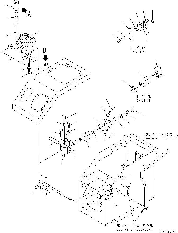 Схема запчастей Komatsu WA100-3-HW - УПРАВЛЕНИЕ ПОГРУЗКОЙ (РЫЧАГ УПРАВЛ-Я) (С 2-Х СЕКЦИОНН. ИЛИ 3-Х СЕКЦИОНН. УПРАВЛ-Е КЛАПАН) КАБИНА ОПЕРАТОРА И СИСТЕМА УПРАВЛЕНИЯ