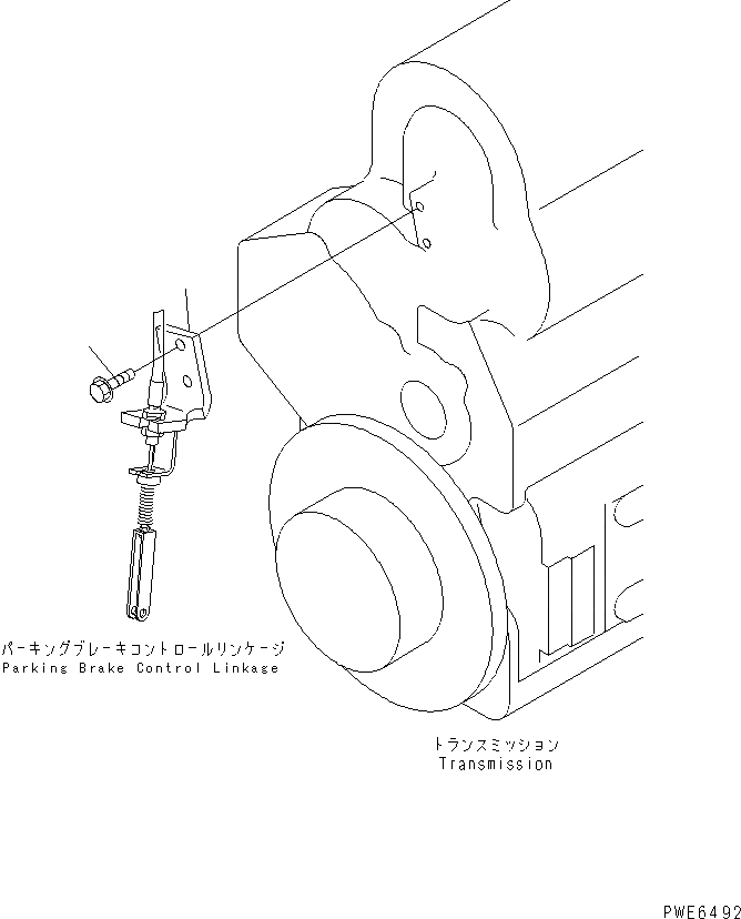 Схема запчастей Komatsu WA100-3A-SN - ТРАНСМИССИЯ (КОРПУС МЕХАНИЗМА) (С ТАХОГРАФОМ)         (С КАБИНОЙ ДЛЯ 2 ЧЕЛ.) ГИДРОТРАНСФОРМАТОР И ТРАНСМИССИЯ