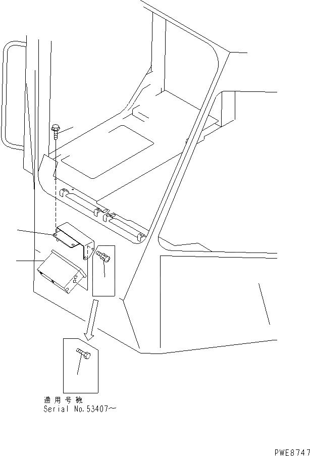 Схема запчастей Komatsu WA100-3A-SN - РАДИО (С КАБИНОЙ ДЛЯ 2 ЧЕЛ.) КАБИНА ОПЕРАТОРА И СИСТЕМА УПРАВЛЕНИЯ