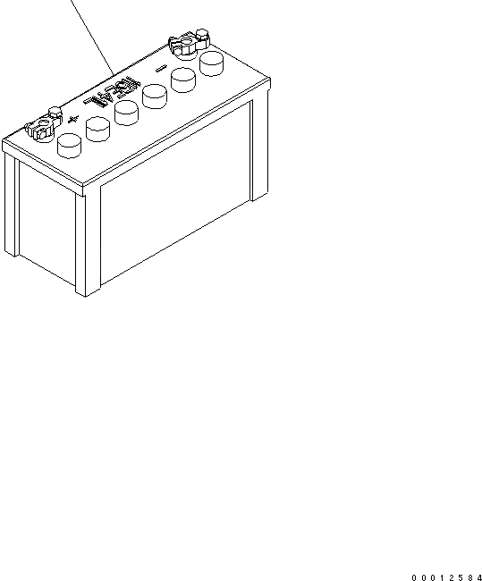 Схема запчастей Komatsu WA100-5 - АККУМУЛЯТОР (ДЛЯ БОЛЬШ. КРЫШКАACTY АККУМУЛЯТОР) ЭЛЕКТРИКА
