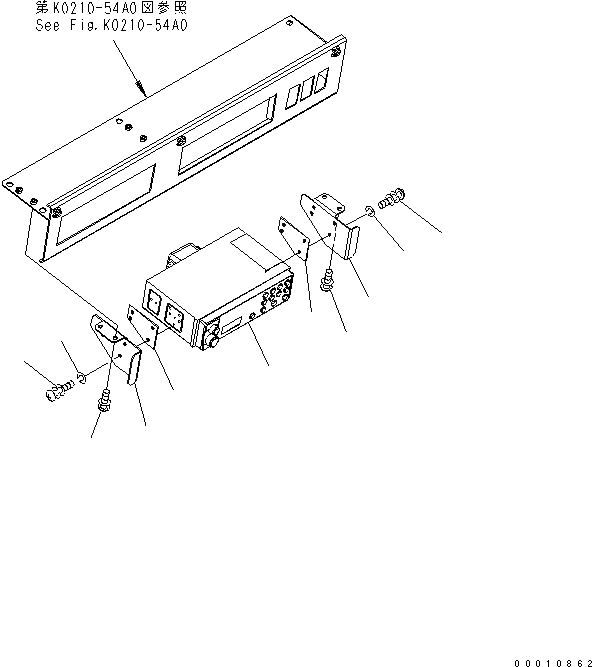 Схема запчастей Komatsu WA100-5 - РАДИО (AM¤FM) КАБИНА ОПЕРАТОРА И СИСТЕМА УПРАВЛЕНИЯ
