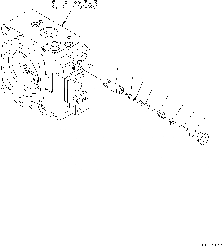 Схема запчастей Komatsu WA100-5-SN - HST НАСОС (/) ОСНОВН. КОМПОНЕНТЫ И РЕМКОМПЛЕКТЫ