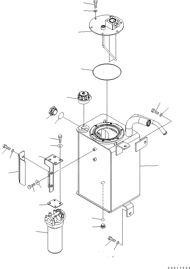 Схема запчастей Komatsu WA100-5-TK - ГИДР. БАК. ГИДРАВЛИКА