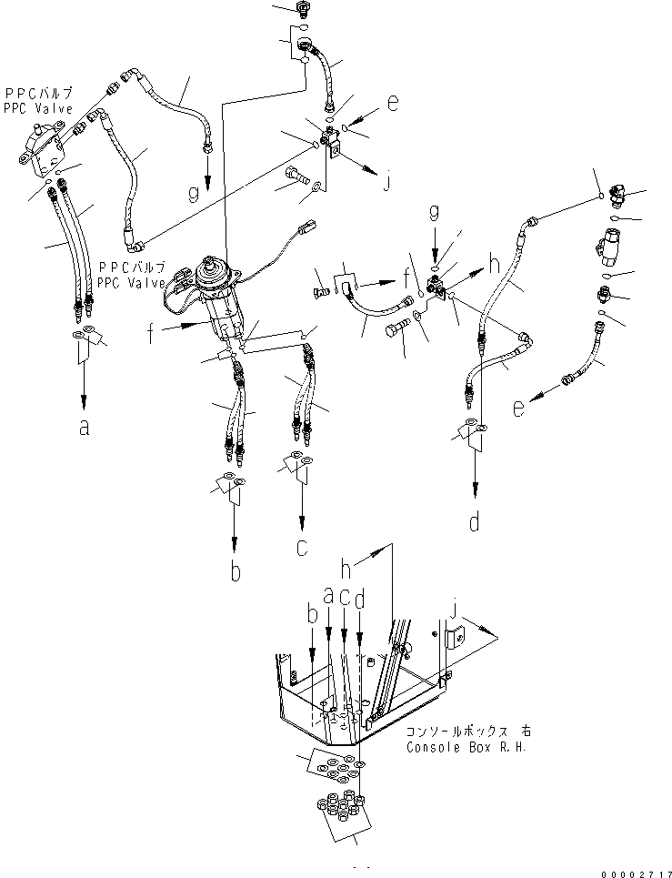 Схема запчастей Komatsu WA100-5-TK - ПОЛ (LODER УПРАВЛ-Е) (/) (ШЛАНГИ) (ДЛЯ 3-Х СЕКЦИОНН. КЛАПАН) КАБИНА ОПЕРАТОРА И СИСТЕМА УПРАВЛЕНИЯ