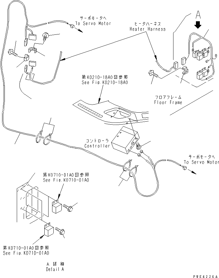 Схема запчастей Komatsu WA100M-3 - ОБОГРЕВАТЕЛЬ. (ЭЛЕКТРИКА) OPERATIORS ОБСТАНОВКА И СИСТЕМА УПРАВЛЕНИЯ