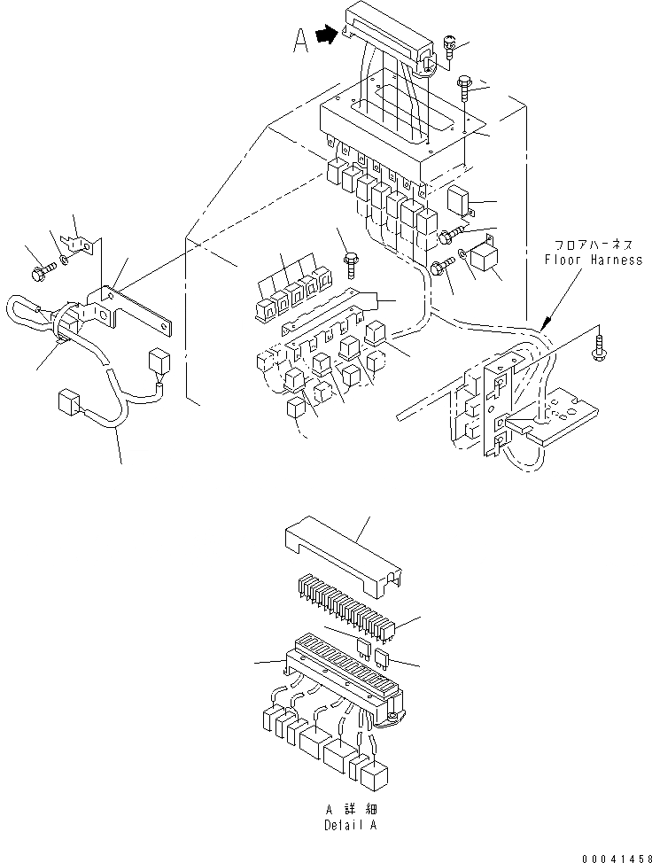 Схема запчастей Komatsu WA100M-3 - ПРОВОДКА (ПРАВ. КОНСОЛЬН. БЛОК ЛИНИЯ) (С КАБИНОЙ)(№-) OPERATIORS ОБСТАНОВКА И СИСТЕМА УПРАВЛЕНИЯ