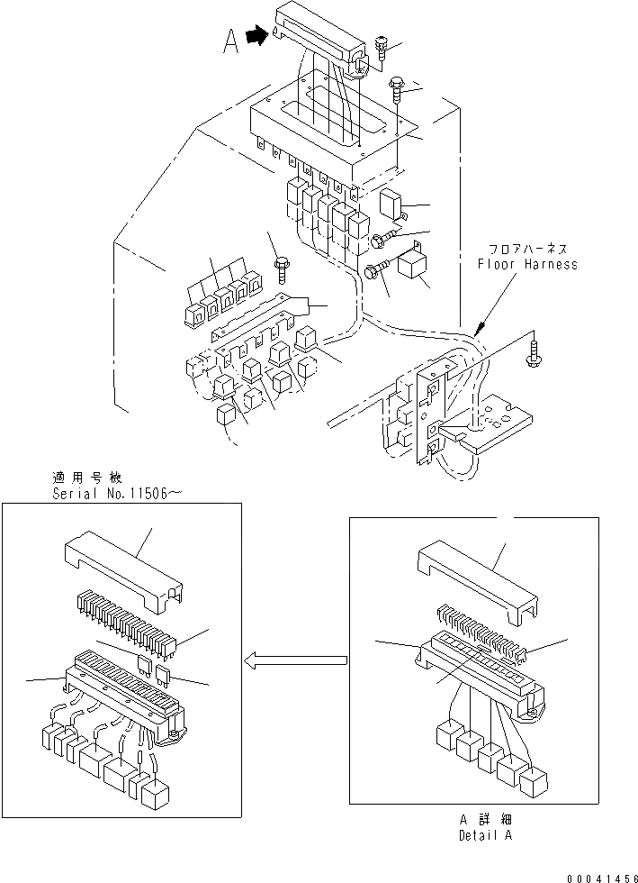 Схема запчастей Komatsu WA100M-3 - ПРОВОДКА (ПРАВ. КОНСОЛЬН. БЛОК ЛИНИЯ)(№-) OPERATIORS ОБСТАНОВКА И СИСТЕМА УПРАВЛЕНИЯ