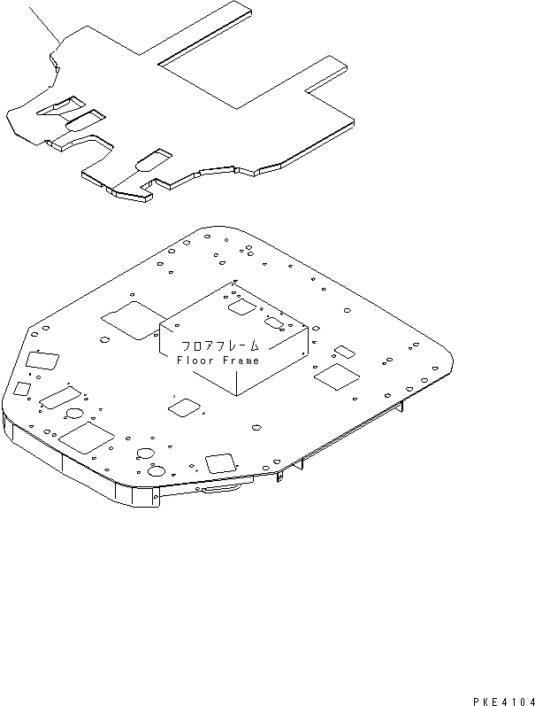 Схема запчастей Komatsu WA100M-3-CB - ПОЛ МАТЕРИАЛ OPERATIORS ОБСТАНОВКА И СИСТЕМА УПРАВЛЕНИЯ