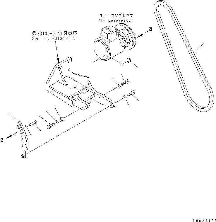 Схема запчастей Komatsu WA100M-3-CB - КОНДИЦ. ВОЗДУХА (КРЕПЛЕНИЕ КОНДИЦИОНЕРА)(№-) OPERATIORS ОБСТАНОВКА И СИСТЕМА УПРАВЛЕНИЯ