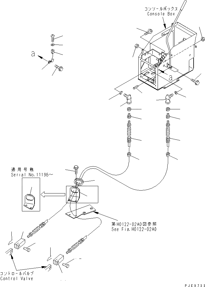 Схема запчастей Komatsu WA100M-3-CB - УПРАВЛЕНИЕ ПОГРУЗКОЙ (РЫЧАГ ЭЛЕМЕНТЫ КРЕПЛЕНИЯ И КАБЕЛЬ) OPERATIORS ОБСТАНОВКА И СИСТЕМА УПРАВЛЕНИЯ
