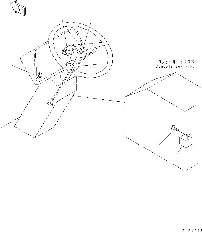 Схема запчастей Komatsu WA100M-3-CN - ПАНЕЛЬ УПРАВЛЕНИЯ (STARTER¤ TURN SIGNAL¤ ПОЗИЦИОНЕР И ОСВЕЩЕНИЕ ПЕРЕКЛЮЧАТЕЛЬ)(№-) ЭЛЕКТРИКА