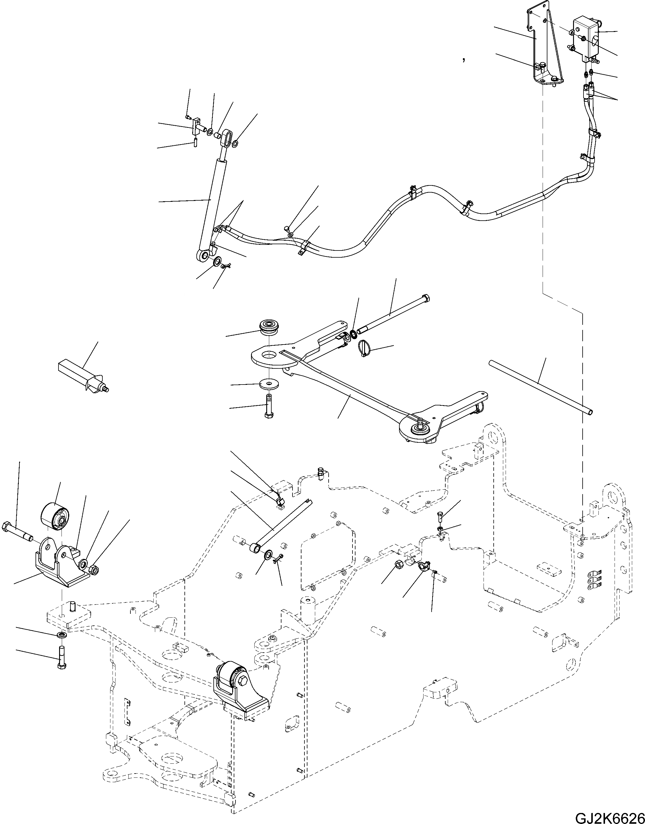 Схема запчастей Komatsu WA100M-6 - КАБИНА КРЕПЛЕНИЕ K OPERATORґS ОБСТАНОВКА И СИСТЕМА УПРАВЛЕНИЯ