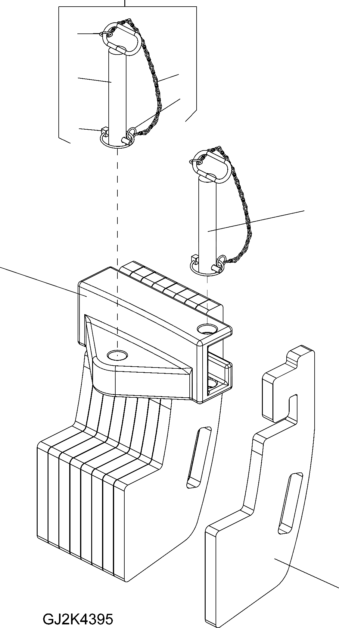Схема запчастей Komatsu WA100M-6 - ДОПОЛН. ПРОТИВОВЕС (ОПЦ.) M ЧАСТИ КОРПУСА