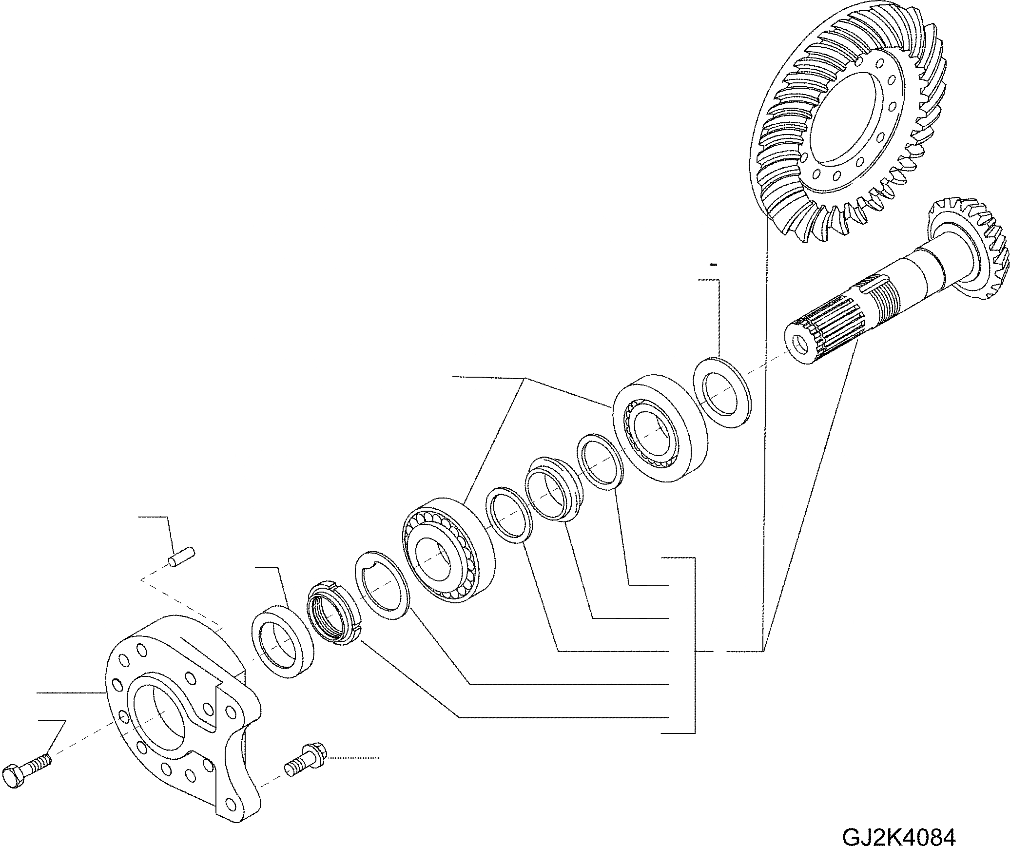 Схема запчастей Komatsu WA100M-5 20 km - МОСТ INSERT, ПЕРЕДНИЙ МОСТ, МОСТ С % САМОБЛОКИР. 8 ПЕРЕДНИЙ МОСТ