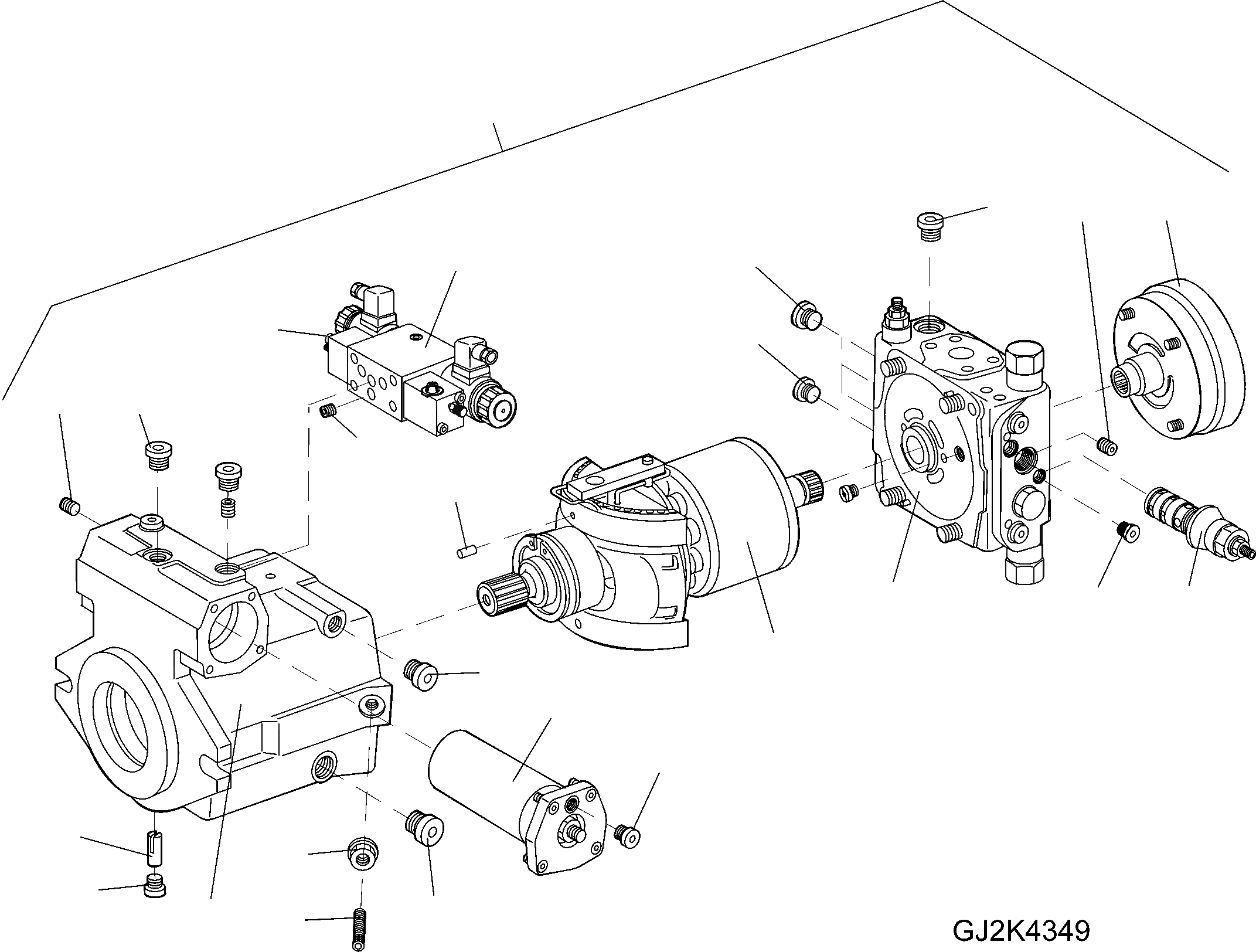 Схема запчастей Komatsu WA100M-5 20 km - AXIAL ПОРШЕНЬ НАСОС ТРАНСМИССИЯ, КРЕСТОВИНА