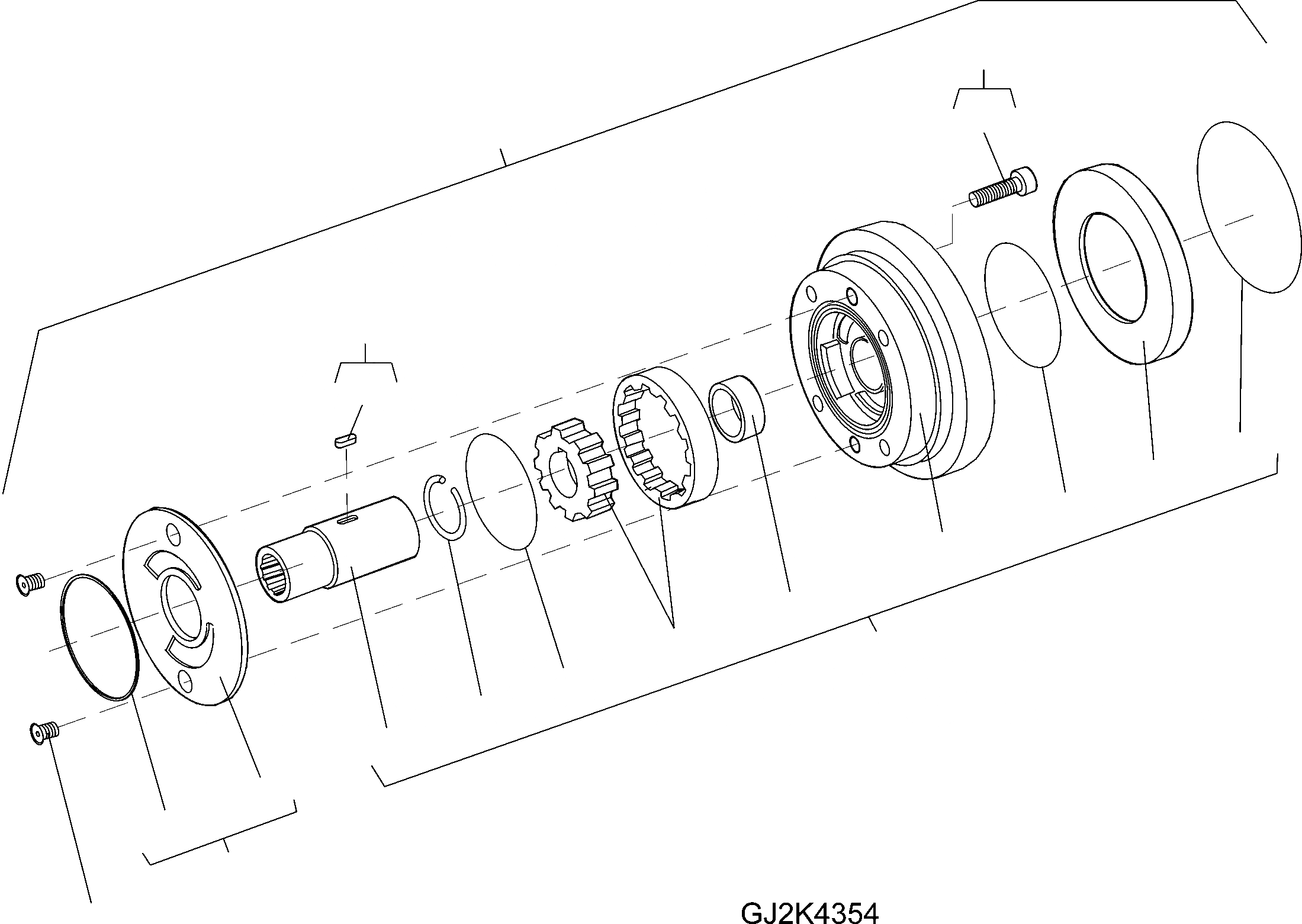 Схема запчастей Komatsu WA100M-5 20 km - AXIAL ПОРШЕНЬ НАСОС AXIAL ПОРШЕНЬ НАСОС