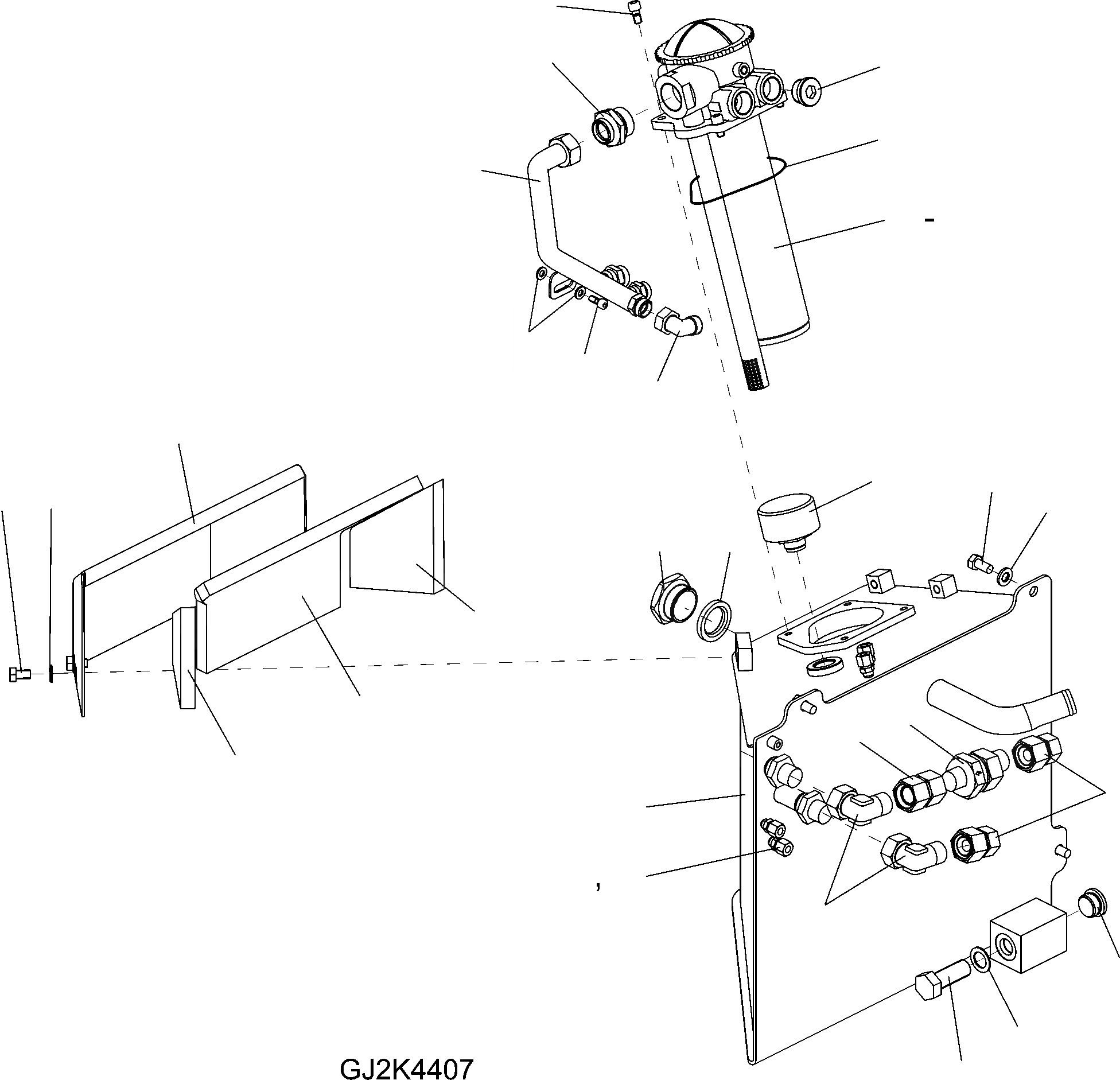 Схема запчастей Komatsu WA100M-5 30 km - МАСЛ. БАК, EXECUTION  ГИДРАВЛИКА