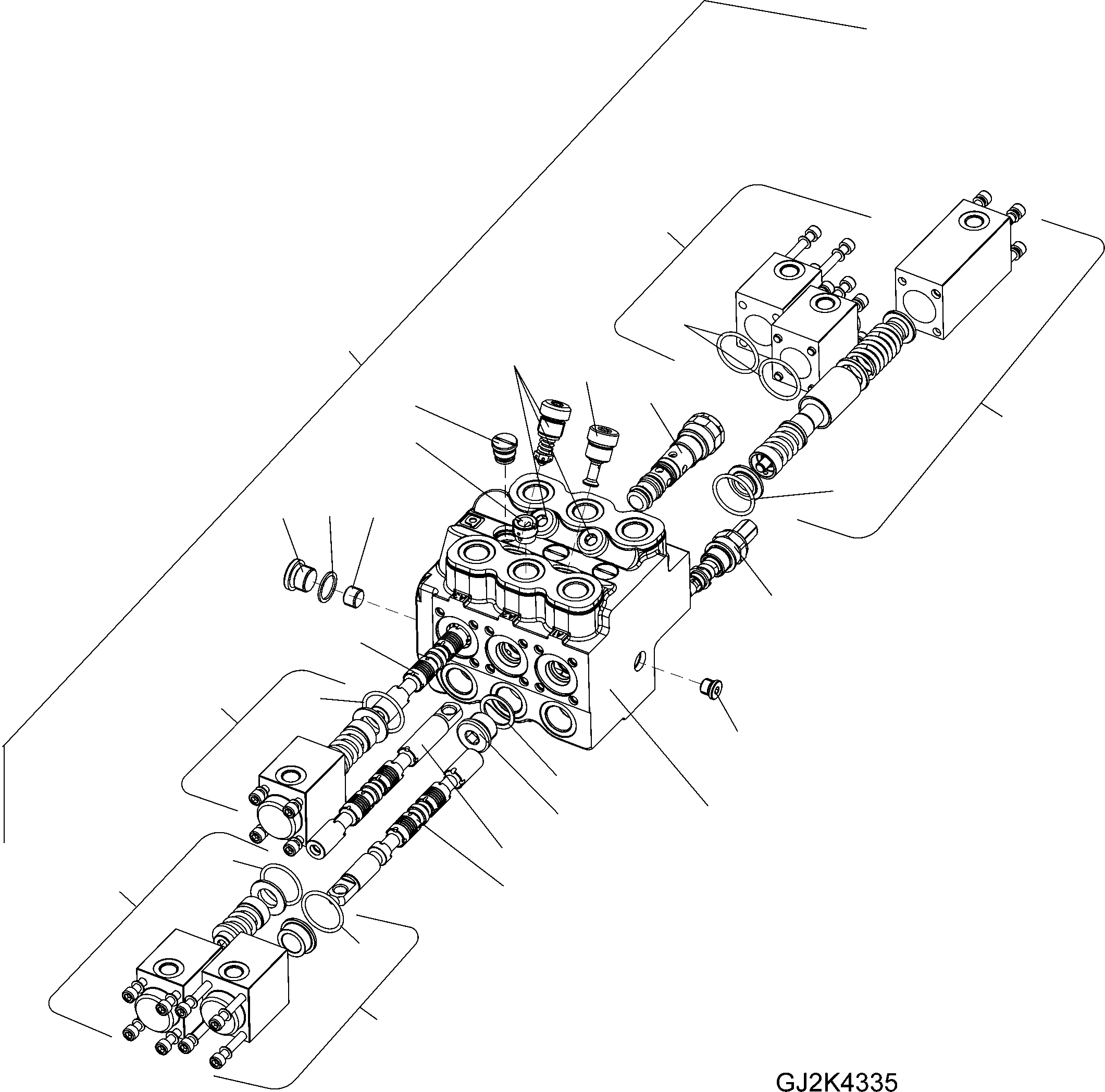 Схема запчастей Komatsu WA100M-5 20 km - УПРАВЛЯЮЩ. КЛАПАН, EXECUTION  ГИДРАВЛИКА