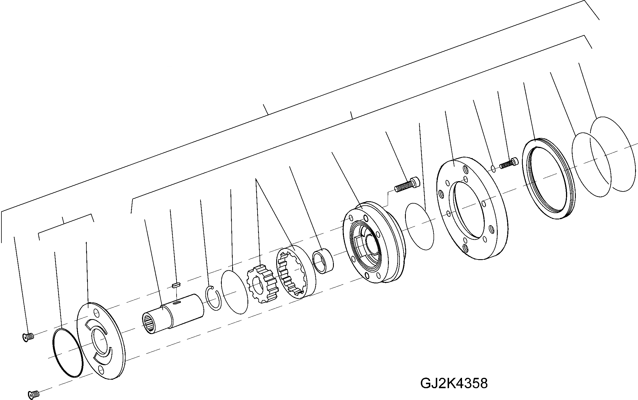 Схема запчастей Komatsu WA100M-5 20 km - AXIAL ПОРШЕНЬ НАСОС AXIAL ПОРШЕНЬ НАСОС