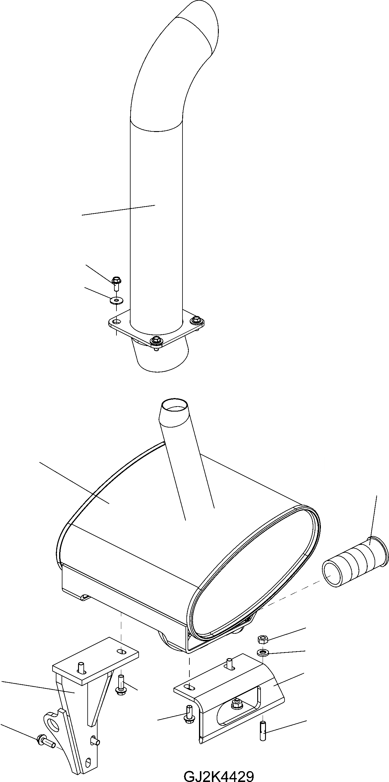 Схема запчастей Komatsu WA100M-5 20 km - ВЫПУСКН. СИСТЕМА ДВИГАТЕЛЬ, КРЕПЛЕНИЕ ДВИГАТЕЛЯ