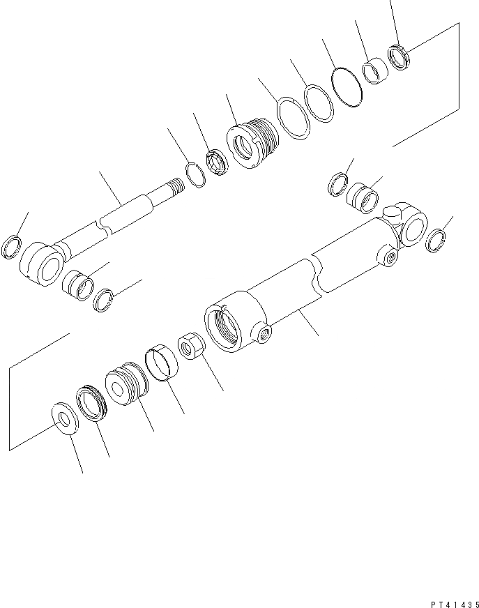 Схема запчастей Komatsu WA100SSS-1 - БОКОВ. СДВИГ ЦИЛИНДР (ДЛЯ S.P.A.P. МЕХАНИЧ. СОЕДИНИТ. УСТР-ВО) СПЕЦ. APPLICATION ЧАСТИ