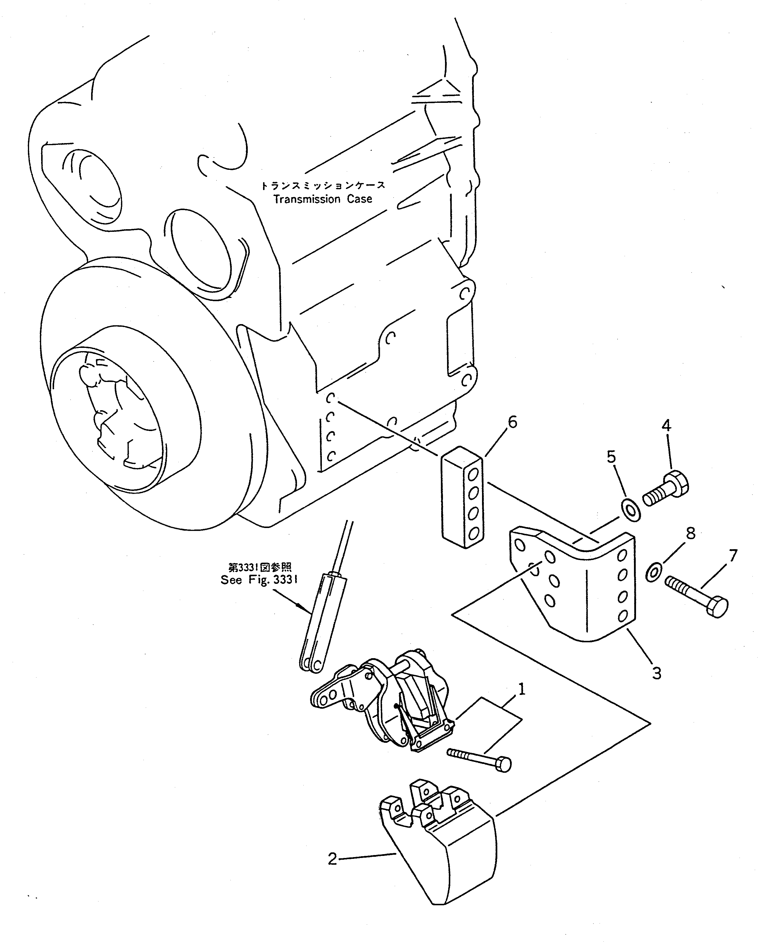 Схема запчастей Komatsu WA100SS-1 - СТОЯНОЧНЫЙ ТОРМОЗ ЭЛЕМЕНТЫ КРЕПЛЕНИЯ(№-9999) ВЕДУЩ. ВАЛ¤ ДИФФЕРЕНЦ. И КОЛЕСА