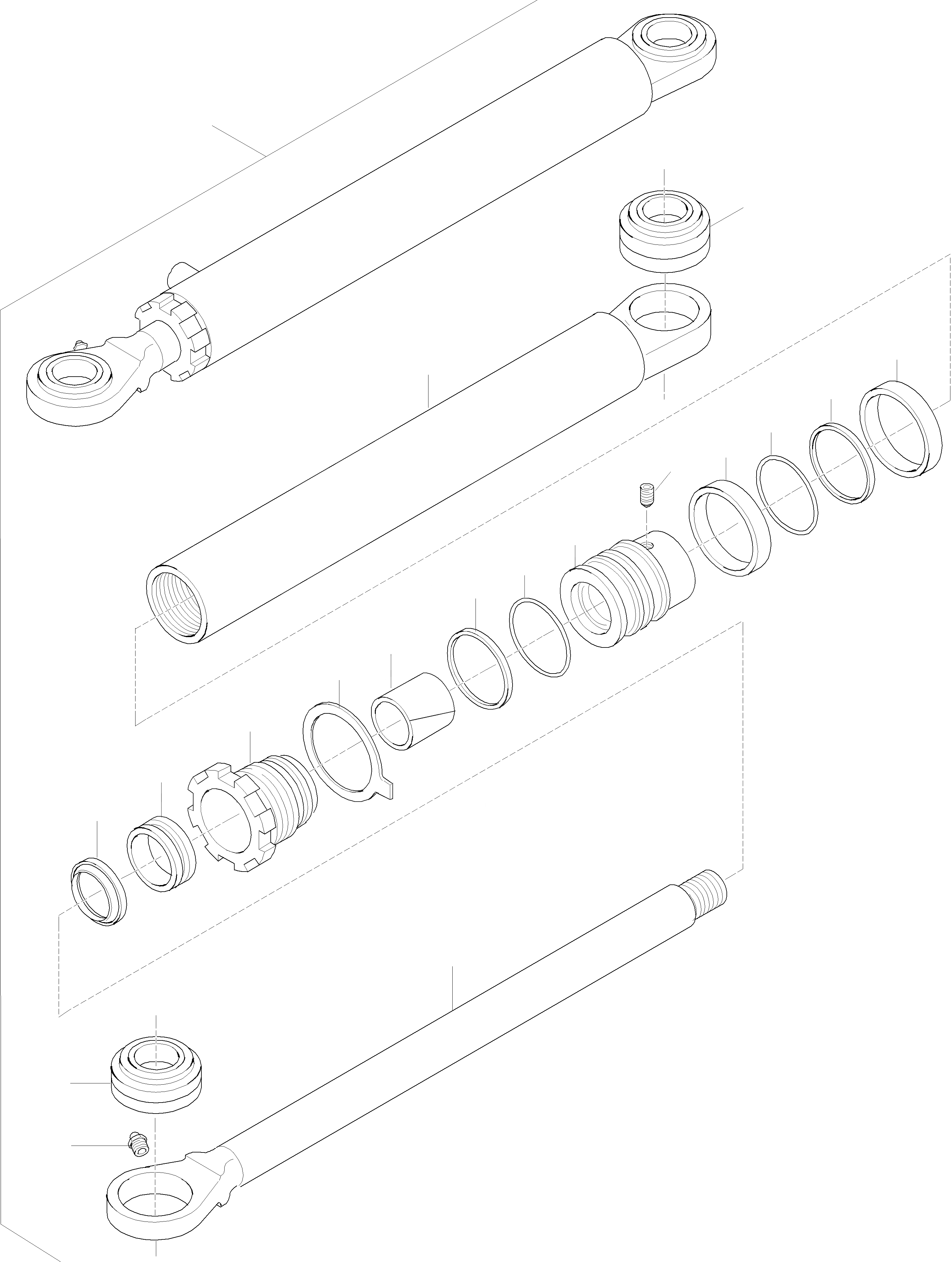 Схема запчастей Komatsu WA115-3 - ЦИЛИНДР РУЛЕВ. УПР-Я 7 РУЛЕВ. УПРАВЛЕНИЕ