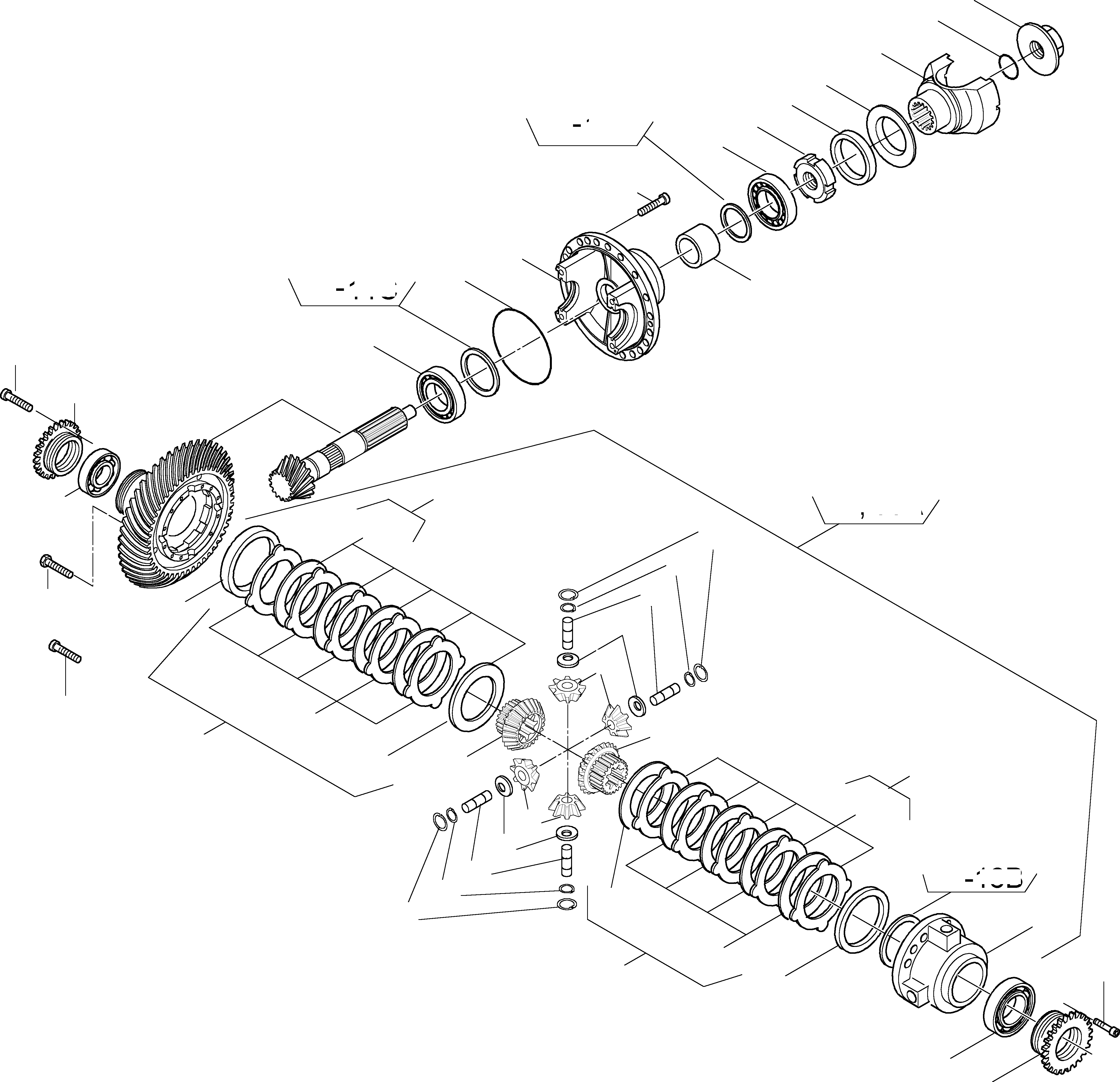 Схема запчастей Komatsu WA115-3 - МОСТ INSERT, ПЕРЕДНИЙ МОСТ 8 ПЕРЕДНИЙ МОСТ