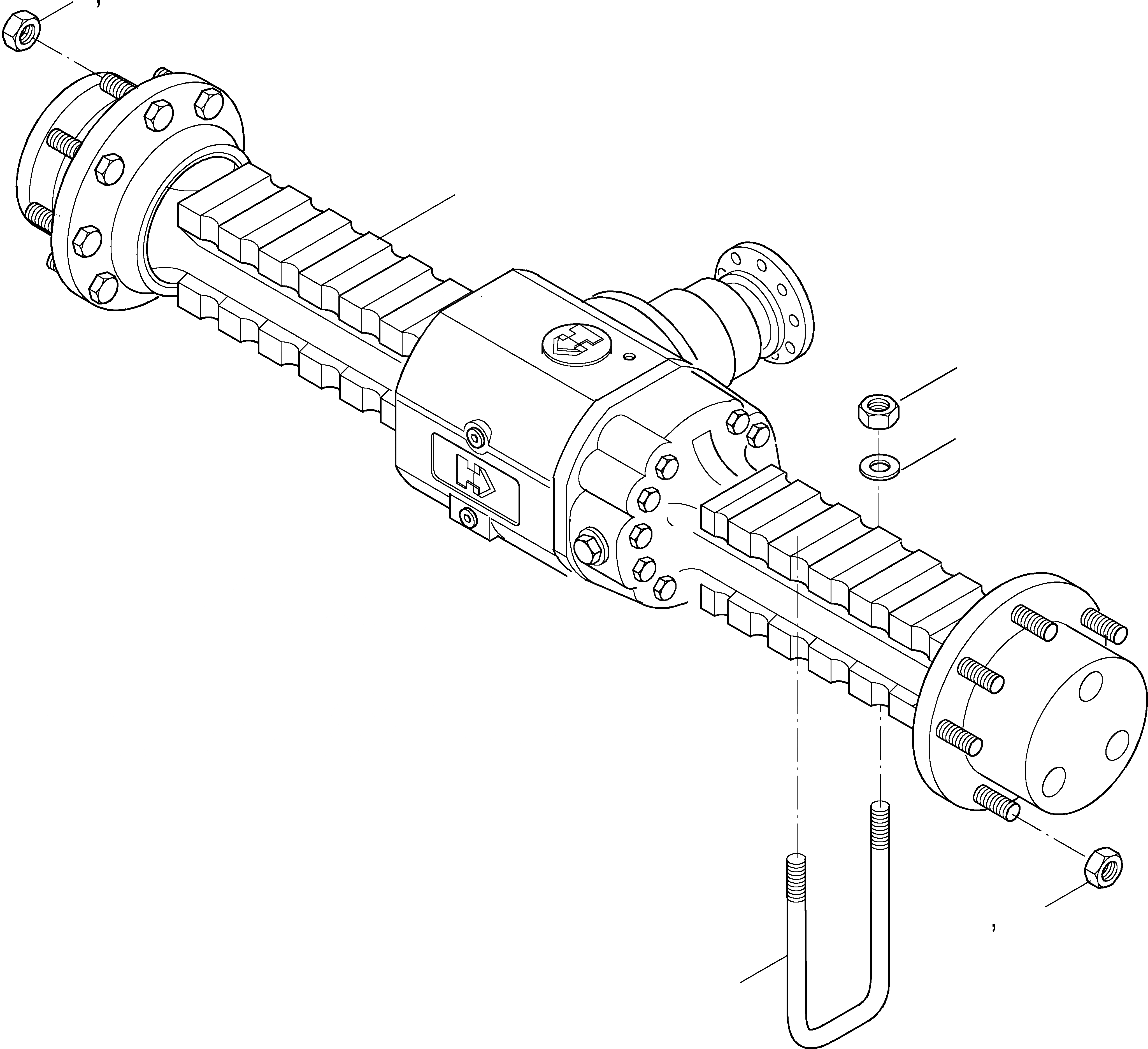 Схема запчастей Komatsu WA115-3 - ПЕРЕДНИЙ МОСТ 8 ПЕРЕДНИЙ МОСТ