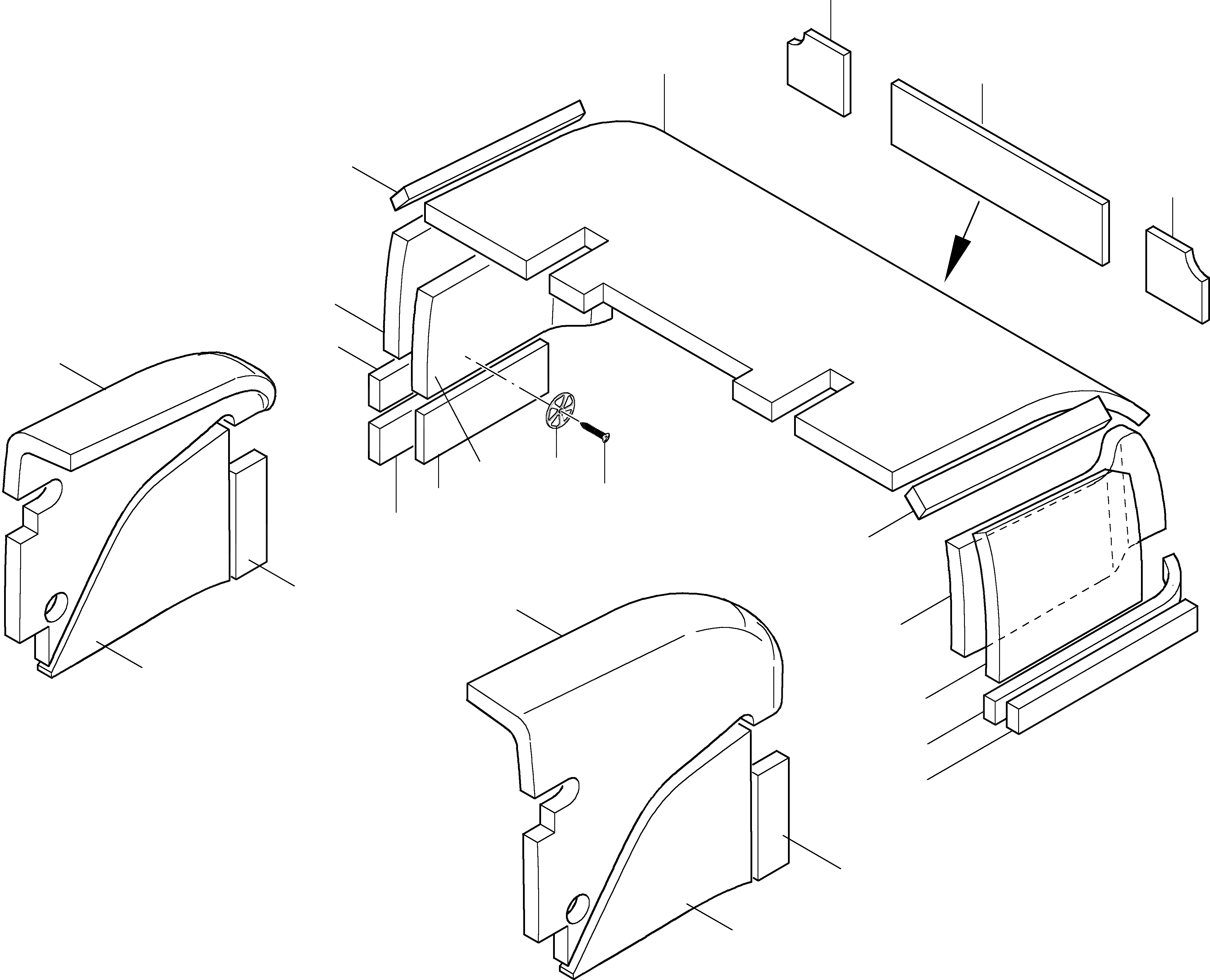 Схема запчастей Komatsu WA115-3 - SOUNDЗАЩИТА, ДВИГАТЕЛЬ-CLДОПОЛНИТ.ING ПРИВОДRS КАБИНА