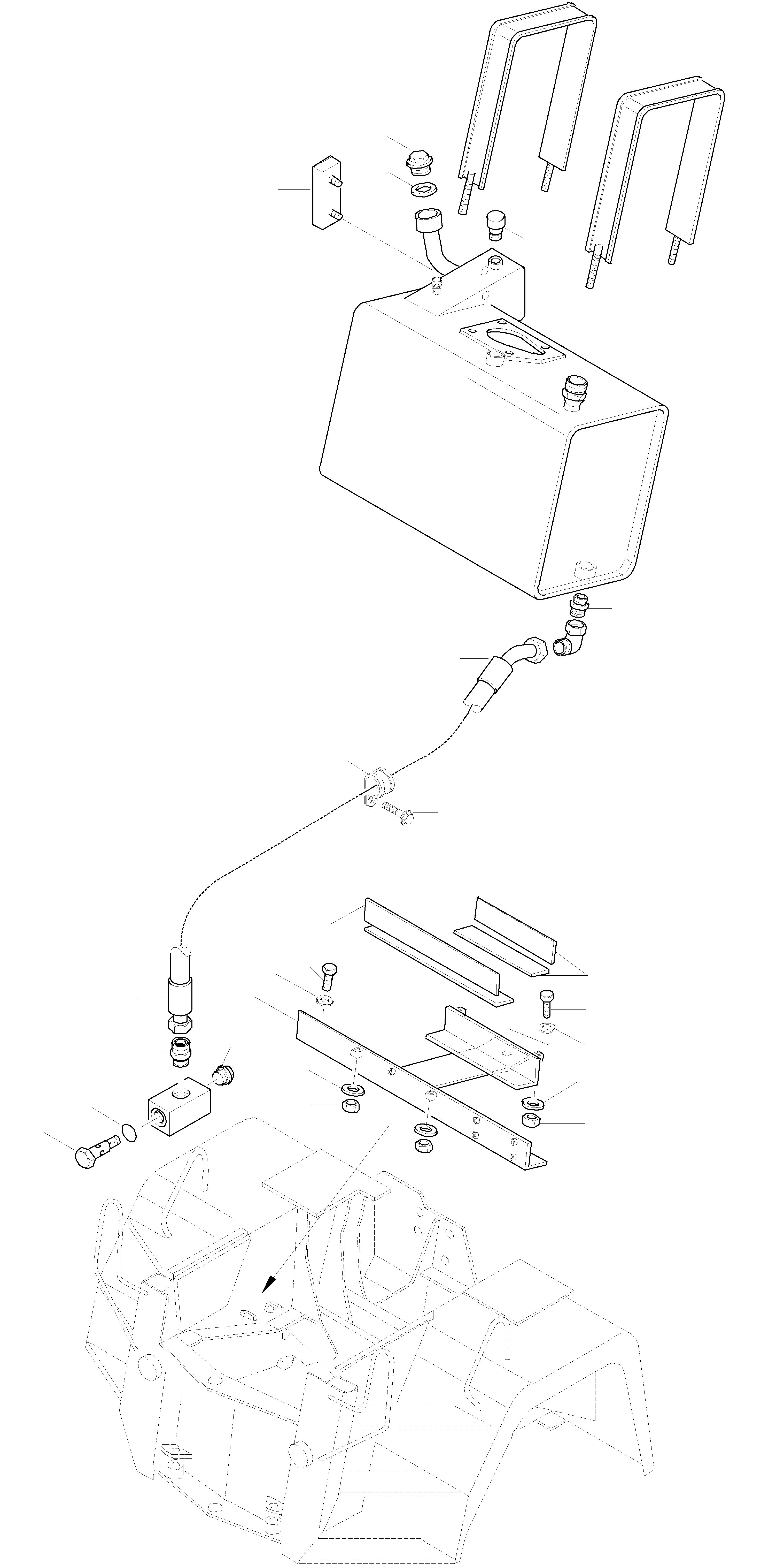 Схема запчастей Komatsu WA115-3 - МАСЛ. БАК ГИДРАВЛИКА