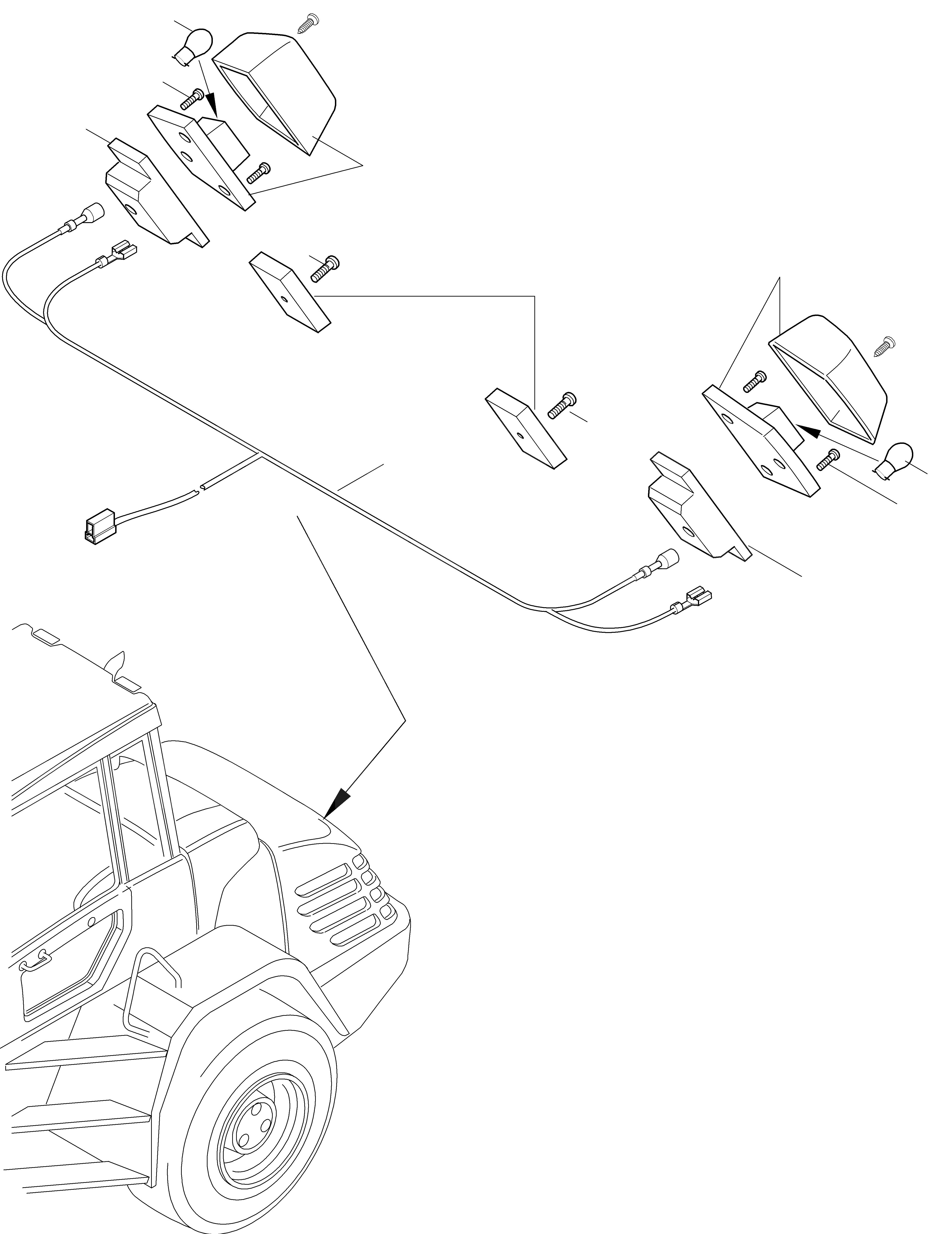 Схема запчастей Komatsu WA115-3 - LICENCE ПЛАСТИНА LIGHT ЭЛЕКТРИЧ. СИСТЕМА
