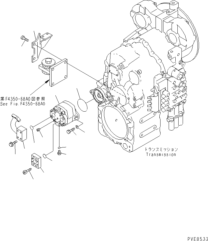 Схема запчастей Komatsu WA120-3 - ТРАНСМИССИЯ (ГИДРОЛИНИЯ ЭКСТРЕННОГО УПРАВЛЕНИЯ) (С ЭКСТРЕНН. УПРАВЛ.) ТРАНСМИССИЯ