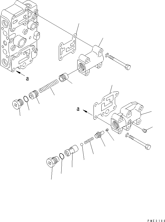 Схема запчастей Komatsu WA120-3 - КЛАПАН УПРАВЛЕНИЯ ТРАНСМИССИЕЙ (/) (ВЕРХНИЙ КЛАПАН) (ДЛЯ -SPEED) ТРАНСМИССИЯ