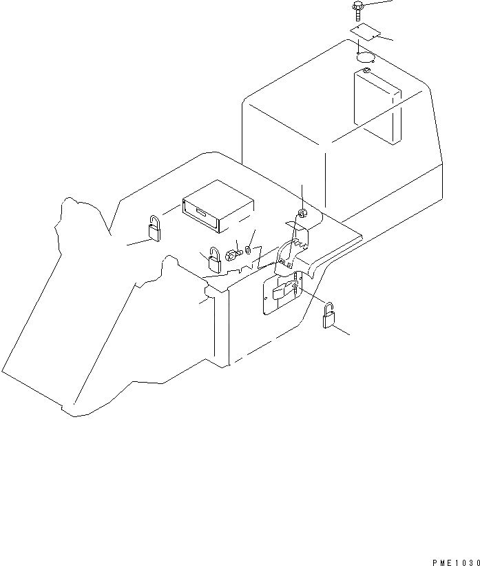 Схема запчастей Komatsu WA120-3 - ЗАЩИТА ОТ ВАНДАЛИЗМА(№-) РАМА И ЧАСТИ КОРПУСА