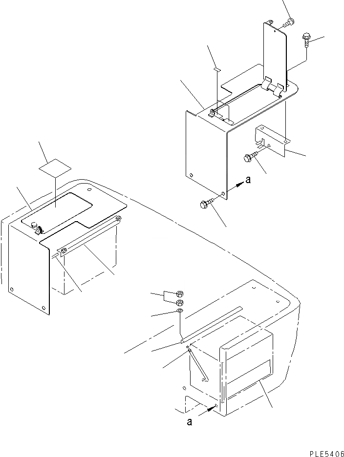 Схема запчастей Komatsu WA120-3CS - КОРПУС АККУМУЛЯТОРА (КОРПУС И КРЕПЛЕНИЕ) ЭЛЕКТРИКА