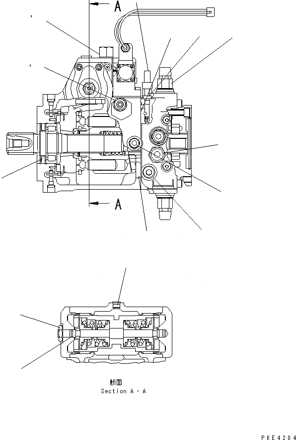 Схема запчастей Komatsu WA120-3CS - HST НАСОС (ВНУТР. ЧАСТИ¤ /7) СИЛОВАЯ ПЕРЕДАЧА