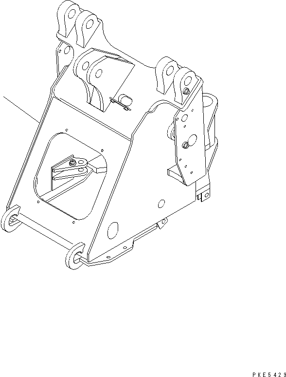 Схема запчастей Komatsu WA120-3CS - ПЕРЕДН. РАМА ОСНОВНАЯ РАМА И ЕЕ ЧАСТИ