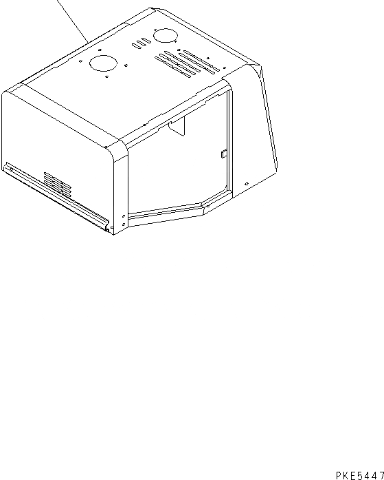 Схема запчастей Komatsu WA120-3CS - КАПОТ ЧАСТИ КОРПУСА