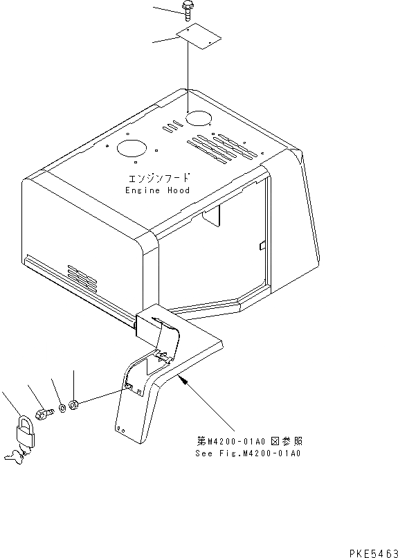 Схема запчастей Komatsu WA120-3CS - ЗАЩИТА ОТ ВАНДАЛИЗМА НАВЕСН. ОБОРУД