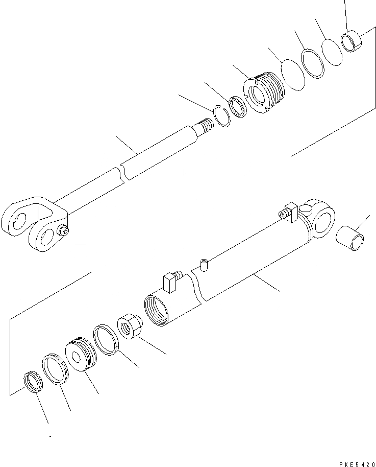 Схема запчастей Komatsu WA120-3CS - ГИДРОЦИЛИНДР ПОДЪЕМА ОСНОВН. КОМПОНЕНТЫ И РЕМКОМПЛЕКТЫ