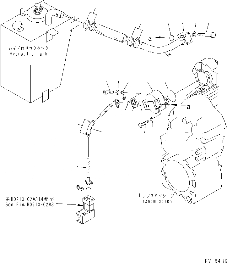 Схема запчастей Komatsu WA120-3 - ГИДР. НАСОС. (С ЭКСТРЕНН. УПРАВЛ.) (ДЛЯ -SPEED) ГИДРАВЛИКА