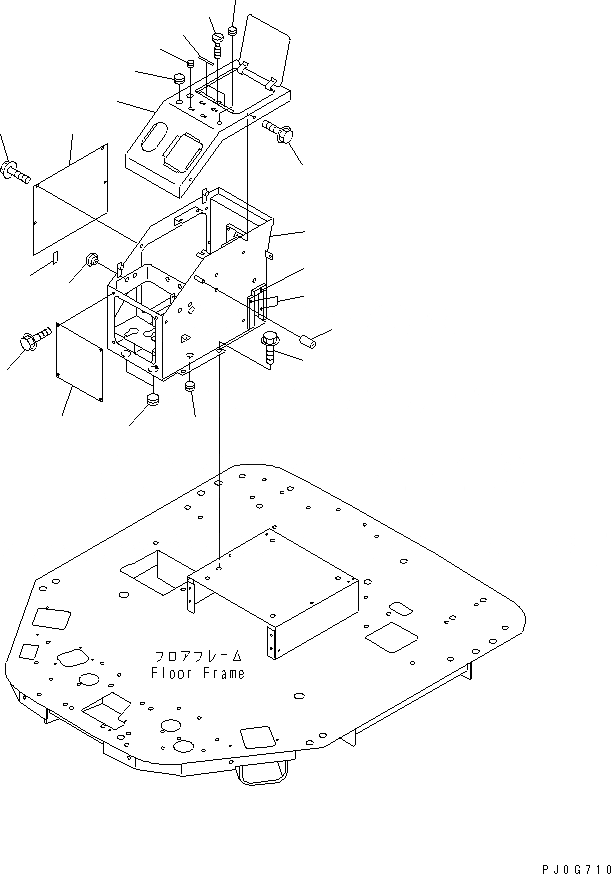 Схема запчастей Komatsu WA120-3 - ПОЛ (ПРАВ. КОНСОЛЬН. БЛОК) (ДЛЯ ЕС)(№9-) OPERATIORS ОБСТАНОВКА И СИСТЕМА УПРАВЛЕНИЯ