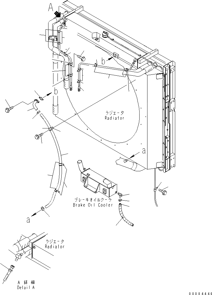 Схема запчастей Komatsu WA1200-3 - ЛИНИЯ ОХЛАЖДЕНИЯ (СИСТЕМА ТРУБ РАДИАТОРА¤ /) (RIO TINTO СПЕЦ-Я.)(№78-) СИСТЕМА ОХЛАЖДЕНИЯ
