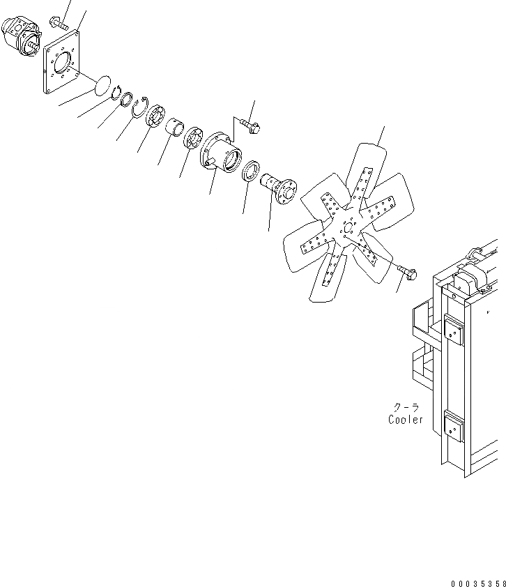 Схема запчастей Komatsu WA1200-3 - ТОПЛИВОПРОВОД. (ТОПЛИВН. ОХЛАДИТЕЛЬ¤ /) ТОПЛИВН. БАК. AND КОМПОНЕНТЫ