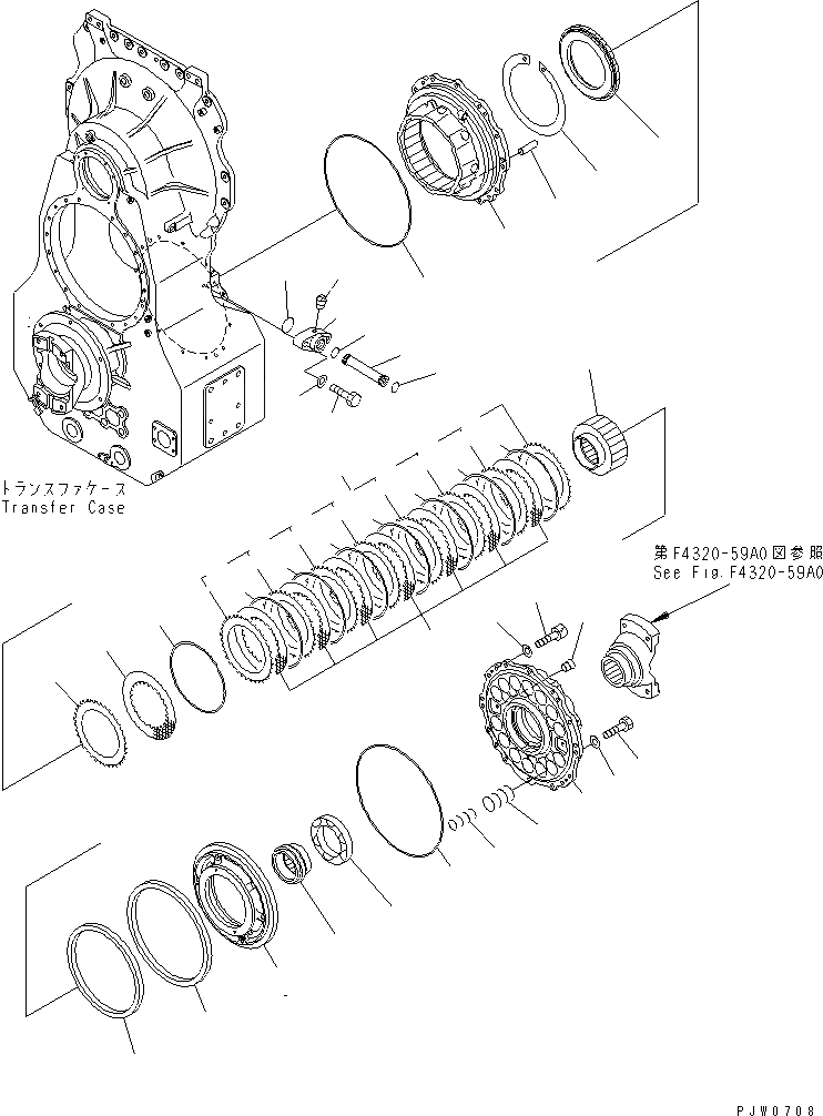 Схема запчастей Komatsu WA1200-3 - ТРАНСМИССИЯ СТОЯНОЧНЫЙ ТОРМОЗ(№-()) ГИДРОТРАНСФОРМАТОР И ТРАНСМИССИЯ