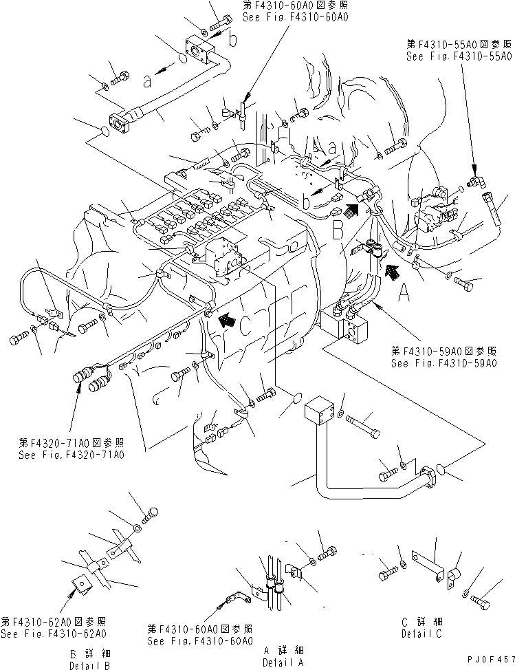 Схема запчастей Komatsu WA1200-3 - ТРАНСМИССИЯ ПРОВОДКА И ТРУБЫ (/)(№(8)-87) ГИДРОТРАНСФОРМАТОР И ТРАНСМИССИЯ